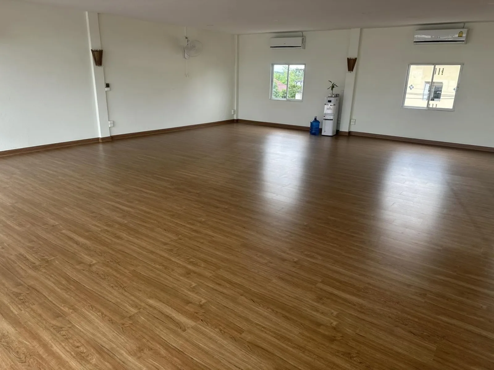 The finished new wooden floor